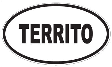 TERRITO - Oval Sticker