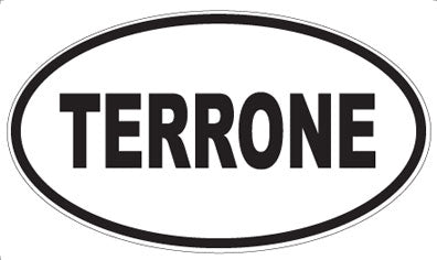 TERRONE - Oval Sticker
