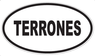 TERRONES - Oval Sticker