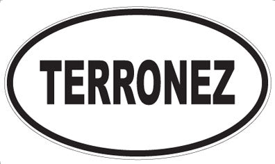 TERRONEZ - Oval Sticker