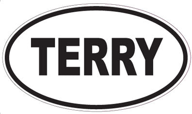 TERRY - Oval Sticker