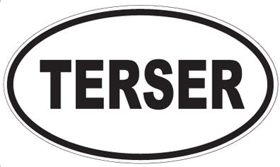 TERSER - Oval Sticker