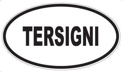 TERSIGNI - Oval Sticker