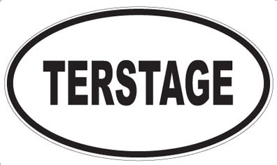 TERSTAGE - Oval Sticker