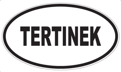 TERTINEK - Oval Sticker