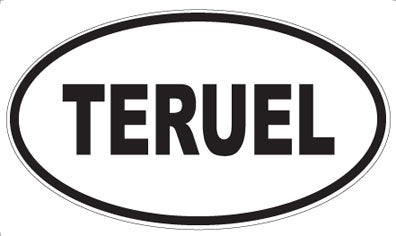 TERUEL - Oval Sticker