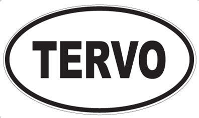 TERVO - Oval Sticker