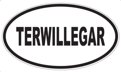 TERWILLEGAR - Oval Sticker