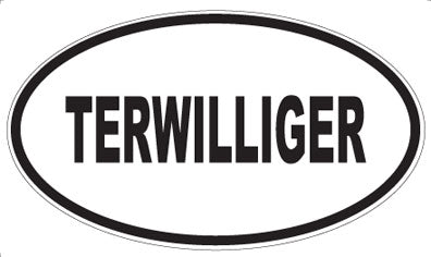 TERWILLIGER - Oval Sticker