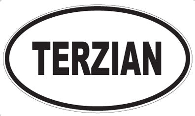 TERZIAN - Oval Sticker