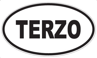 TERZO - Oval Sticker