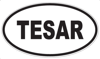 TESAR - Oval Sticker