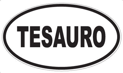 TESAURO - Oval Sticker