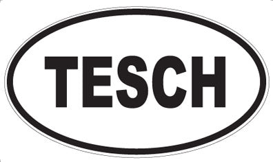 TESCH - Oval Sticker