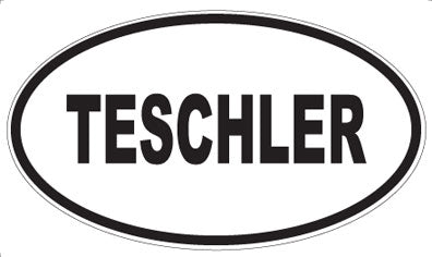 TESCHLER - Oval Sticker