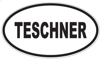 TESCHNER - Oval Sticker