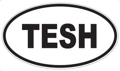TESH - Oval Sticker