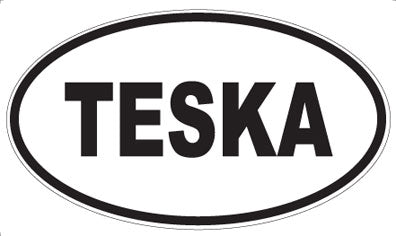 TESKA - Oval Sticker
