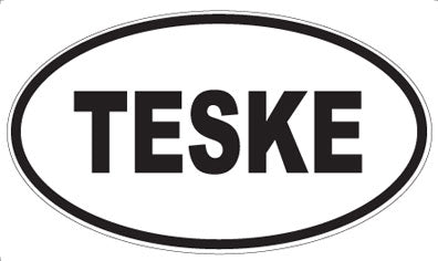 TESKE - Oval Sticker