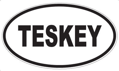 TESKEY - Oval Sticker