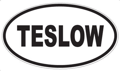TESLOW - Oval Sticker