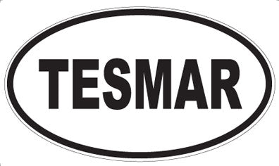 TESMAR - Oval Sticker