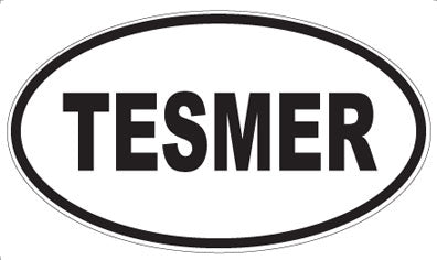 TESMER - Oval Sticker