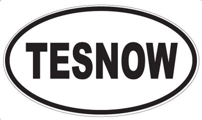 TESNOW - Oval Sticker