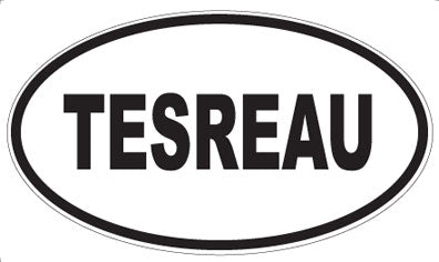 TESREAU - Oval Sticker