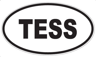 TESS - Oval Sticker