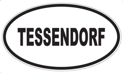 TESSENDORF - Oval Sticker