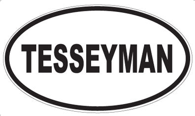 TESSEYMAN - Oval Sticker