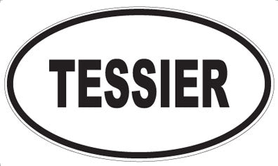 TESSIER - Oval Sticker
