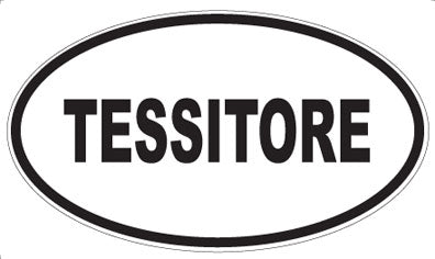 TESSITORE - Oval Sticker