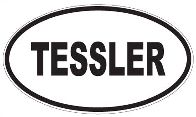 TESSLER - Oval Sticker