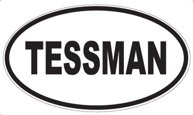 TESSMAN - Oval Sticker
