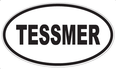 TESSMER - Oval Sticker