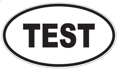 TEST - Oval Sticker