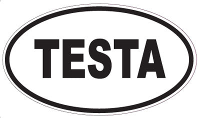 TESTA - Oval Magnet