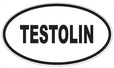 TESTOLIN - Oval Sticker