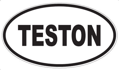 TESTON - Oval Magnet