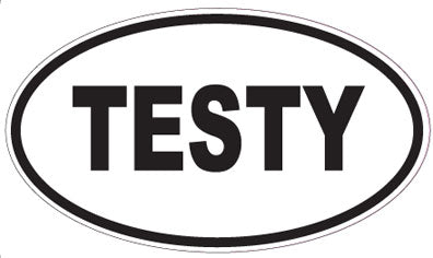 TESTY - Oval Magnet