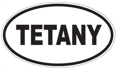 TETANY - Oval Sticker