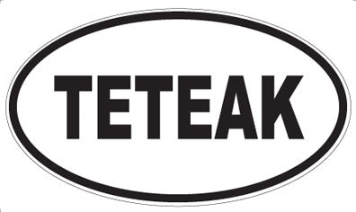 TETEAK - Oval Sticker