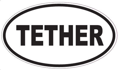 TETHER - Oval Sticker