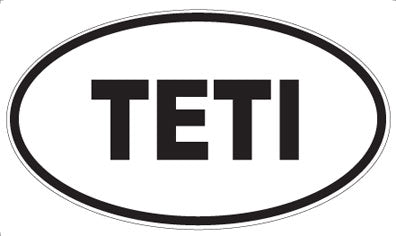 TETI - Oval Sticker