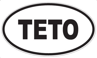 TETO - Oval Sticker