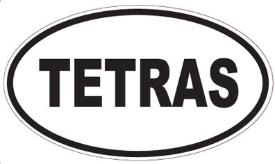 TETRAS - Oval Sticker