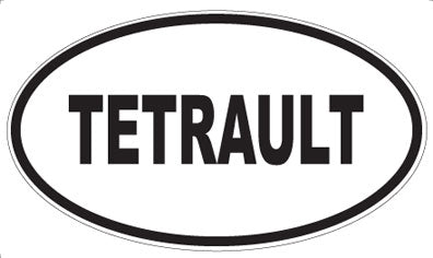 TETRAULT - Oval Sticker