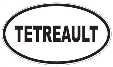 TETREAULT - Oval Sticker
